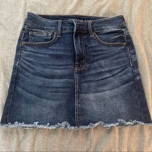 American Eagle denim mini skirt